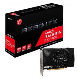 MSI Radeon RX 6400 Aero ITX 4Gb GDDR6 HDMI/DP PCi Ex 4.0 16x