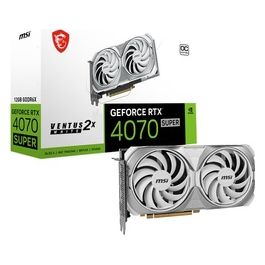 MSI Scheda grafica 12GB RTX4070 SUPER 12G VENTUS 2X WHITE OC 3xDP/HDMI GeForce RTX 4070 SUPER 12G VENTUS 2X WHITE OC