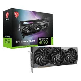 MSI Scheda Grafica GeForce RTX 4090 Gaming X Slim 24G Grafikkarte - 24GB GDDR6X HDMI 3x DP