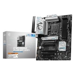 Scheda madre B760 GAMING PLUS WIFI DDR4 ATX - Supporta processori Intel Core di 14a 13a e 12a generazione LGA 1700 - DDR4 Memory Boost 5333MHz/OC 1x PCIe 4.0 x16 2 x M.2 Gen4 2.5G LAN