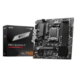 Scheda madre PRO B650M-P Micro ATX supporta processori AMD Ryzen 7000 AM5 - DDR5 Memory Boost 6000MHz/OC 1 PCIe 4.0 x16 2 M.2 Gen4 2.5G LAN