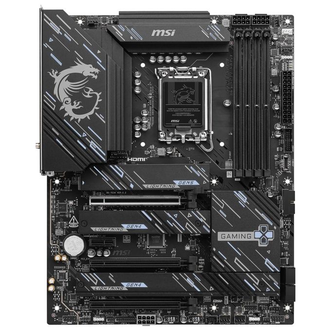 MSI Scheda Madre z890 Gaming plus Wifi Z890lga18514ddr53pci-ex161pci-ex14m.2 1usb4 1usb3.2 gen2 x2