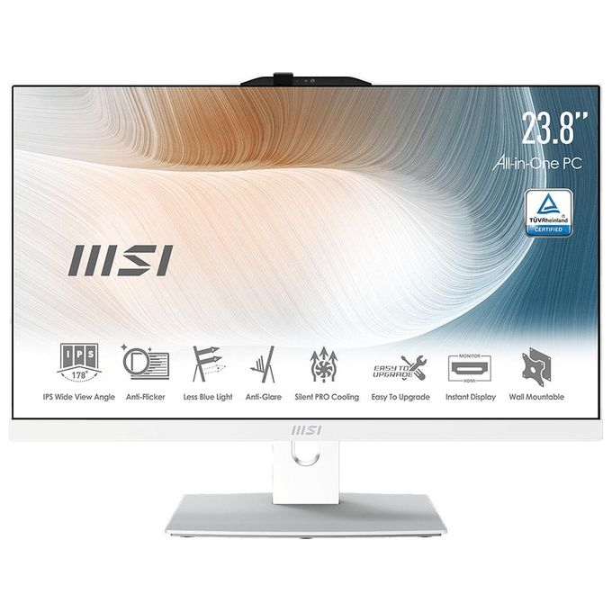 MSI TOUCH WHITE AM242TP 11M-477EU i7-1165g7 16Gb Hd 256Gb Ssd 1Tb Hdd 23.8'' Windows 10 Home