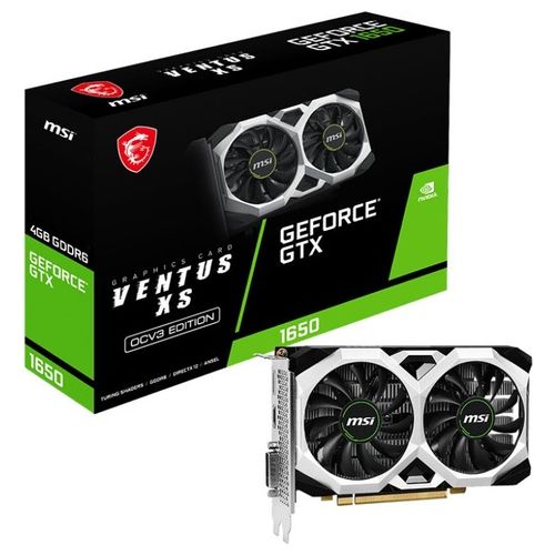 MSI VENTUS GeForce GTX 1650 D6 XS OCV3 NVIDIA GeForce GTX 1660 4Gb GDDR6