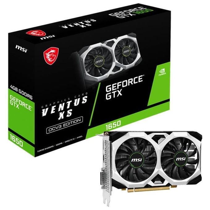 MSI VENTUS GeForce GTX 1650 D6 XS OCV3 NVIDIA GeForce GTX 1660 4Gb GDDR6