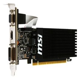 GeForce GT710 2GD3H LP Scheda Grafica, 2 GB GDDR3, PCI Express 2.0, HDMI + DL-DVI-D, Nero