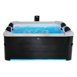 Piscina Idromassaggio Oslo Rigida Con Wifi Noce Scuro