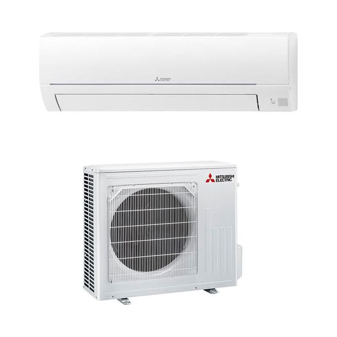 Mitsubishi Electric MSZ-HR60VF + MUZ-HR60VF Condizionatore Fisso, Split System, Dc Inverter, Unità Interna E Esterna, Bianco