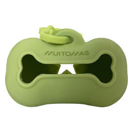 Porta Sacchetti Cani Gatti Verde Silicone