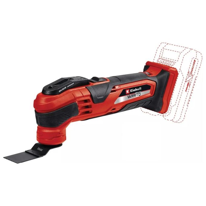 Einhell 4465160 VARRITO Utensile Multifunzione a Batteria 18V Power X-Change 20000 OPM 1 Kg colore Nero Rosso