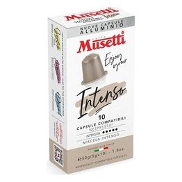 Musetti Confezione 10 Caps Nespresso Alluminio Intenso