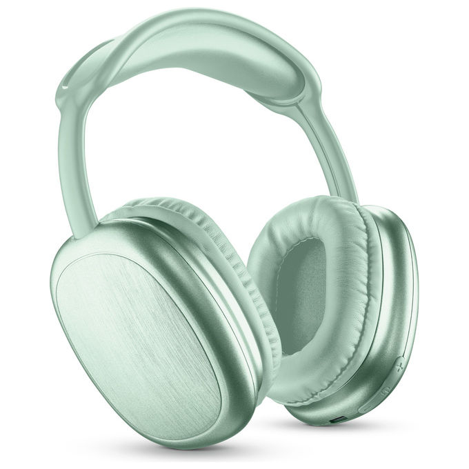 Music Sound MAXI2 Cuffie a Padiglione Bluetooth 5.3 Around-Ear Microfono Integrato 22h autonomia colore Verde