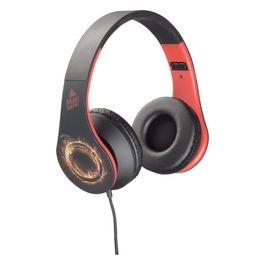 Wired Headphones Universale Cuffie a Filo Colorate con Archetto Estendibile Rosso/Giallo