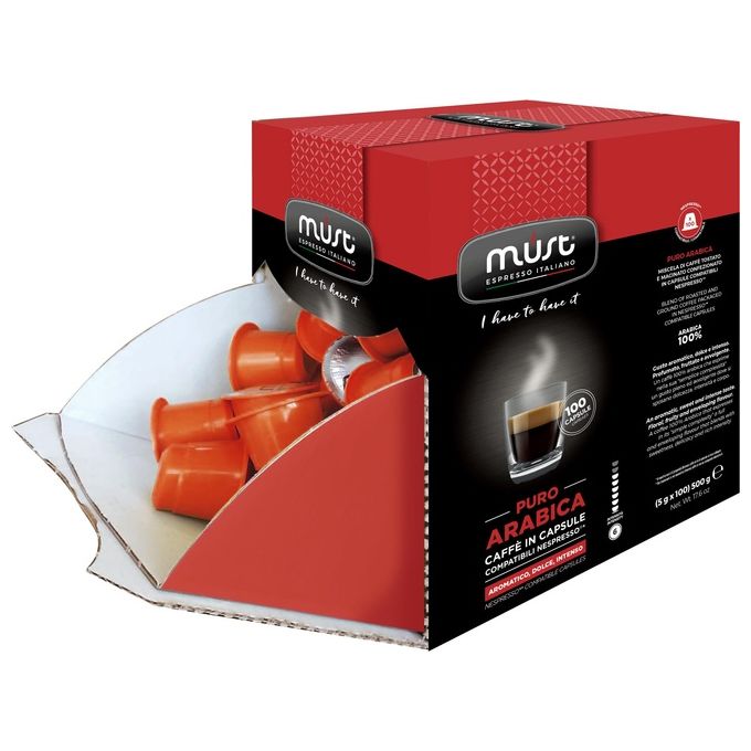 Must Caffe' Espresso Italiano Puro Arabica 500Gr