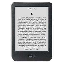 Kobo Clara BW eReader Display antiriflesso HD in bianco e nero E Ink Carta 1300 da 6” Modalità Scura Audiolibri Impermeabile Nero