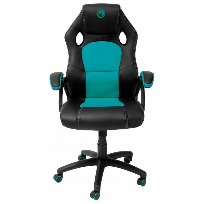Nacon Gaming Chair Sedia Gaming Design Ergonomico Nero-Azzurro
