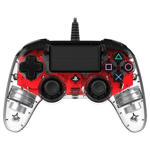 Nacon Controller Wired Rosso Luminoso PS4 Playstation 4 