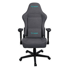 Sedia Gaming, Grigia, Ergonomica, con Cuscino Lombare