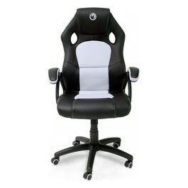 pcch 310 sedia gaming nero bianco seduta imbottita altezza regolabile 110 kg