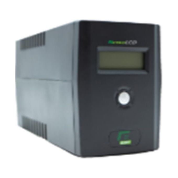 Naicon NEMOLCD1200VA UPS Line Interactive 1200VA 480W 2 Prese Schuko Display LCD Porta USB colore Nero