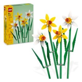 Creator 40747 Narcisi, Fiori Finti per Bambini 8+, Bouquet Regalo di San Valentino, per Lei o Lui, per Ragazza o Ragazzo