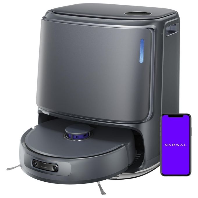 Narwal Freo Z Ultra Robot Aspirapolvere e Lavapavimenti con Doppi Chip AI e Twin AI Anti-pelo 2.0 Grigio