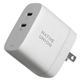 67W Dual USB-C Fast GaN PD Caricatore da Muro Bianco