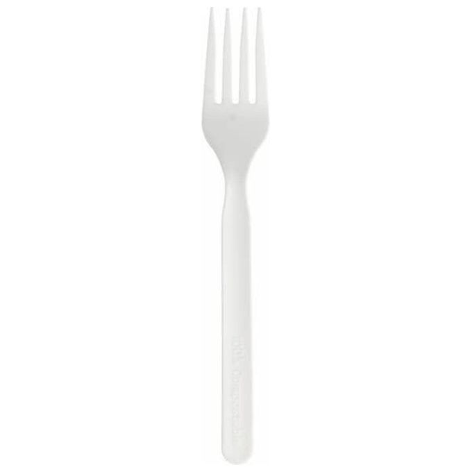 Image of Natural Bibo Forchetta Bianco 50 Pezzi