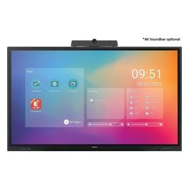 NEC Sharp PN-LC652 Pannello Piatto per Segnaletica Digitale 65" Lcd Wi-fi 450 Cd/m² 4k Ultra Hd Nero Touch Screen Processore Integrato Android 11 16/7