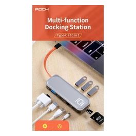 Rock Hub Usb-C Ad Hdmi/Vga 10 In 1