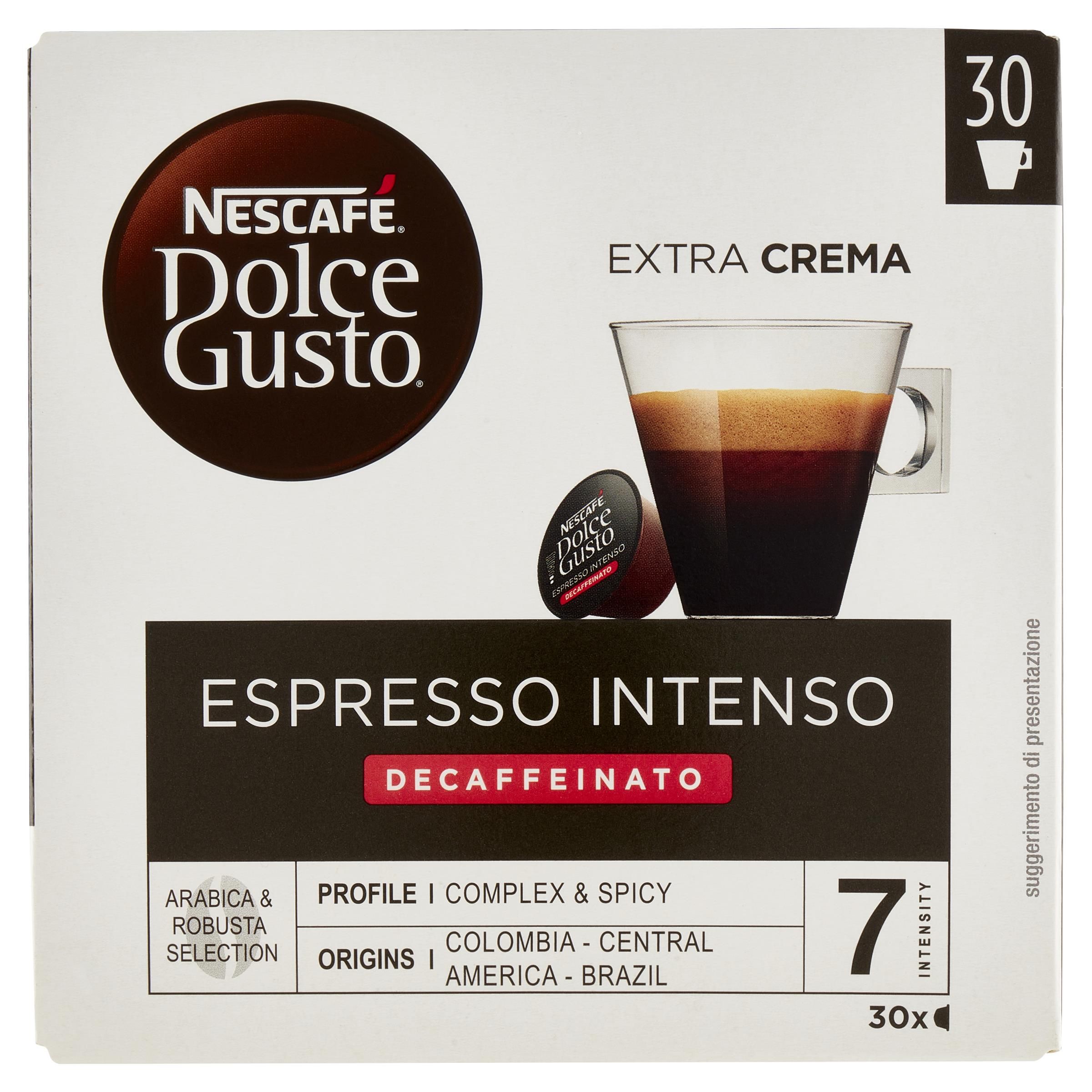 Nescafe' Capsule Dolce Gusto Espresso Intenso Decaffeinato