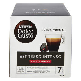 Nescafe Dolce Gusto capsule caffe espresso intenso decaffeinato 16 pezzi intensita 7