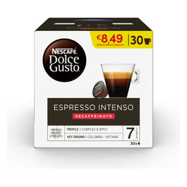 Nescafé Dolce Gusto Espresso Intenso Decaffeinato, 30 Capsule