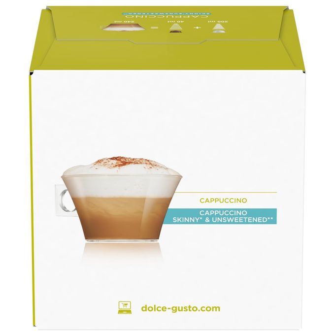 Nescafe' Dolce Gusto Cappuccino Skinny-Light Capsule Caffe' 16 Pezzi