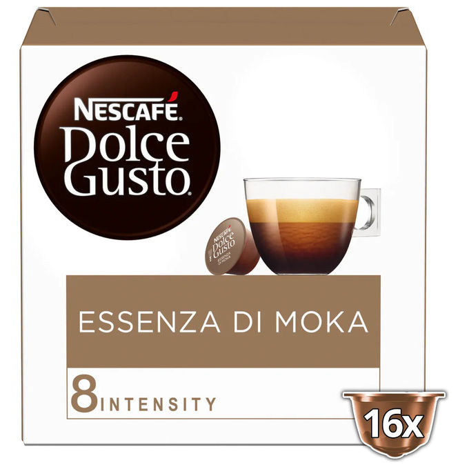 Nescafe dolce gusto essenza di moka capsule caffe intensita 8 compatibili 16 pezzi