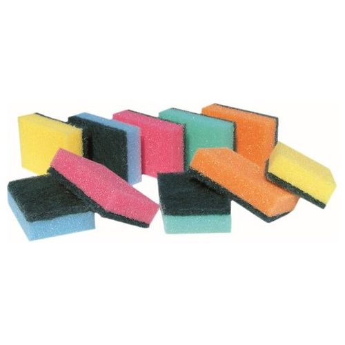 Nespoli Confezione 10 Spugne Abrasive Colorate