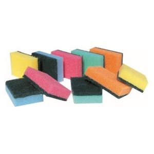 Nespoli Confezione 10 Spugne Abrasive Colorate