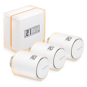 Netatmo Kit Termostato Intelligente + 3 Valvole Termostatiche Intelligenti Aggiuntivi Per Termosifoni-image