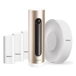 Netatmo Smart Alarm System con Telecamera Wifi Interno + Sirena Interna Intelligente + Sensori Intelligenti per Porte e Finestre