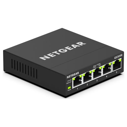 Netgear GS305E Switch Ethernet Gestito Gigabit Ethernet 10/100/1000 Nero