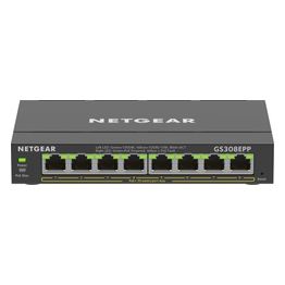 Netgear GS308EPP Switch Gestito L2/l3 Gigabit Ethernet 10/100/1000 Supporto Power Over Ethernet Nero