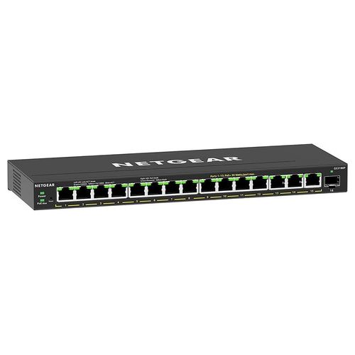 Netgear GS316EP-100PES Switch di Rete Gestito Supporto Power Over Ethernet Nero