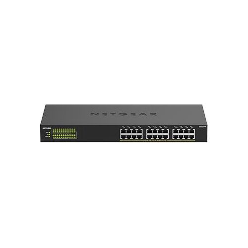Netgear GS324PP Switch Non Gestito Gigabit Ethernet 10/100/1000 Nero Supporto Power over Ethernet