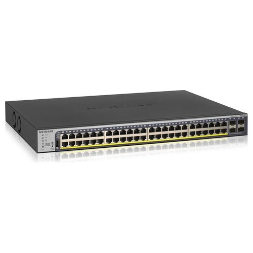 Netgear GS752TP-300EUS Switch di Rete Gestito L2/l3/l4 Gigabit Ethernet 10/100/1000 Supporto Power Over Ethernet 1U Nero