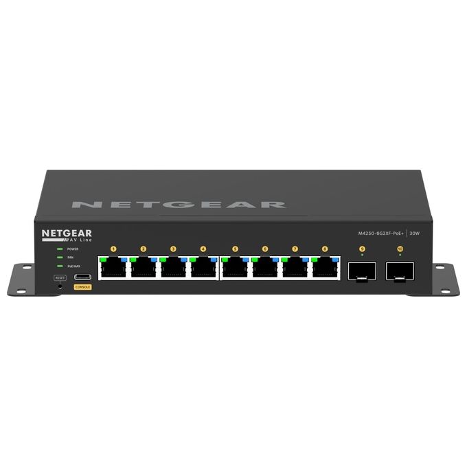 Image of Netgear GSM4210PX-100EUS Switch di Rete Gestito L2-L3 Gigabit Ethernet 10-100-1000 Supporto Power over Ethernet Nero