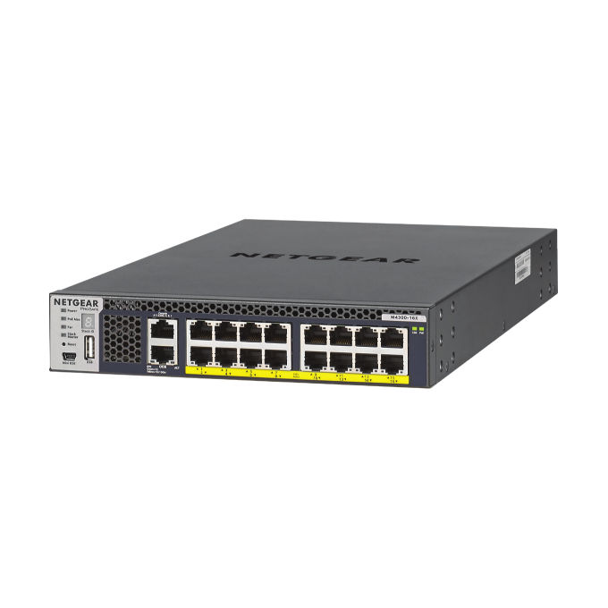Netgear M4300-16X Switch Gestito L3 10G Ethernet 100/1000/10000 Supporto Power over Ethernet 1U Nero