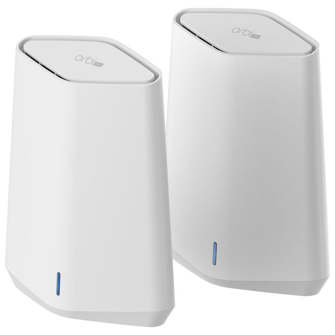 Netgear Orbi Pro WiFi 6 Mini AX1800 Mesh System Pack Of 2 Sxk30 Router Wireless Gigabit Ethernet Dual-Band 2.4 Ghz/5 Ghz Bianco