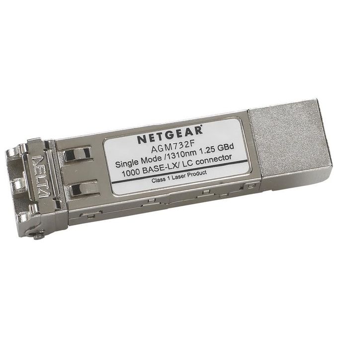 NETGEAR ProSafe AGM732F Modulo transceiver SFP (mini-GBIC) 1000Base-LX LC single mode fino a 10 km per NETGEAR GSM7224