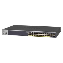 Netgear ProSafe Smart Pro Switch Gigabit PoE+ a 24 Porte 10/100/1000Mbit RJ45 PoE+  con Budget PoE di 380W e 4 Slot per Moduli Gigabit SFP/M