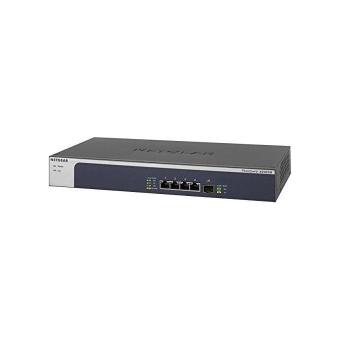 Netgear ProSAFE XS505M Switch unmanaged 4 x 10 Gigabit Ethernet + 10 Gigabit SFP+ desktop, montabile su rack
